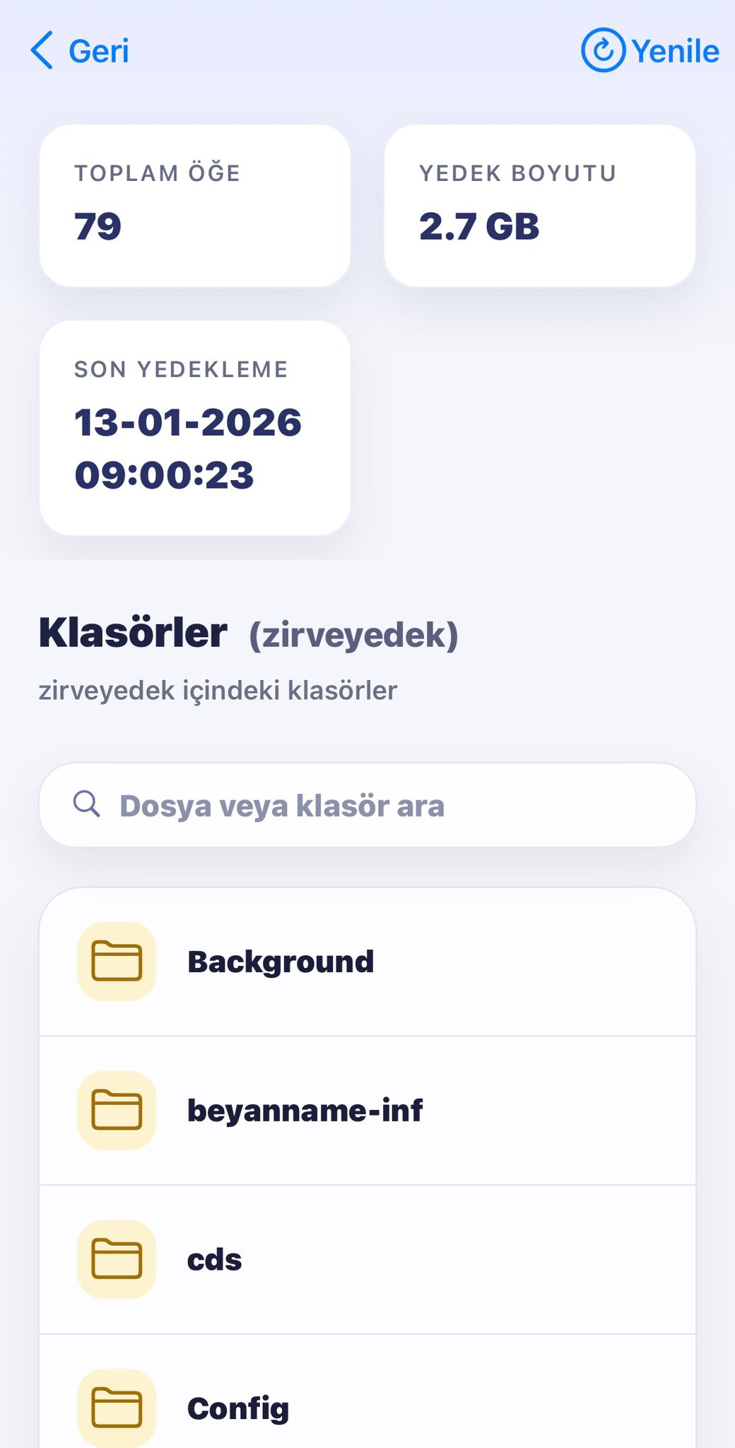 Mobil uygulama ekran görüntüsü 1